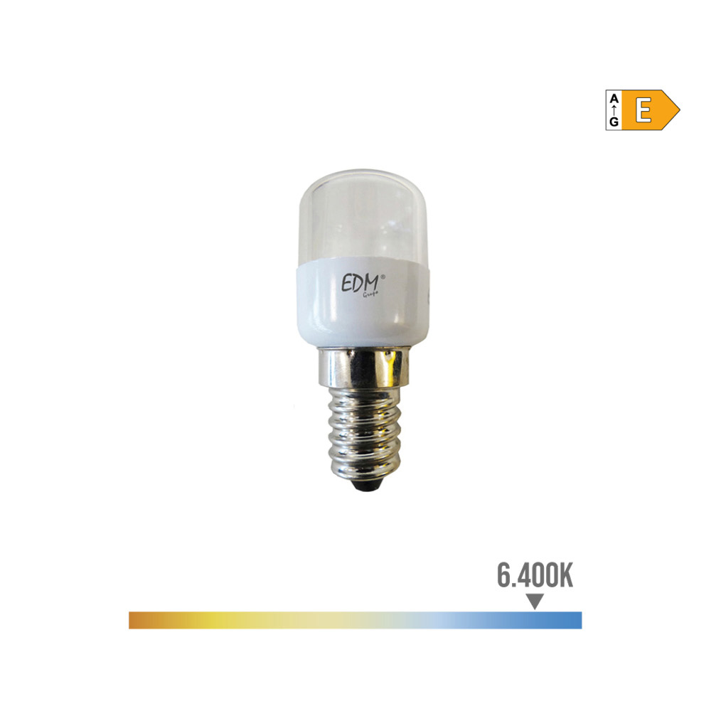 Lâmpada tubular (geladeira) led e14 0 5w 55lm 6400k luz fria ø2 6x60cm edm