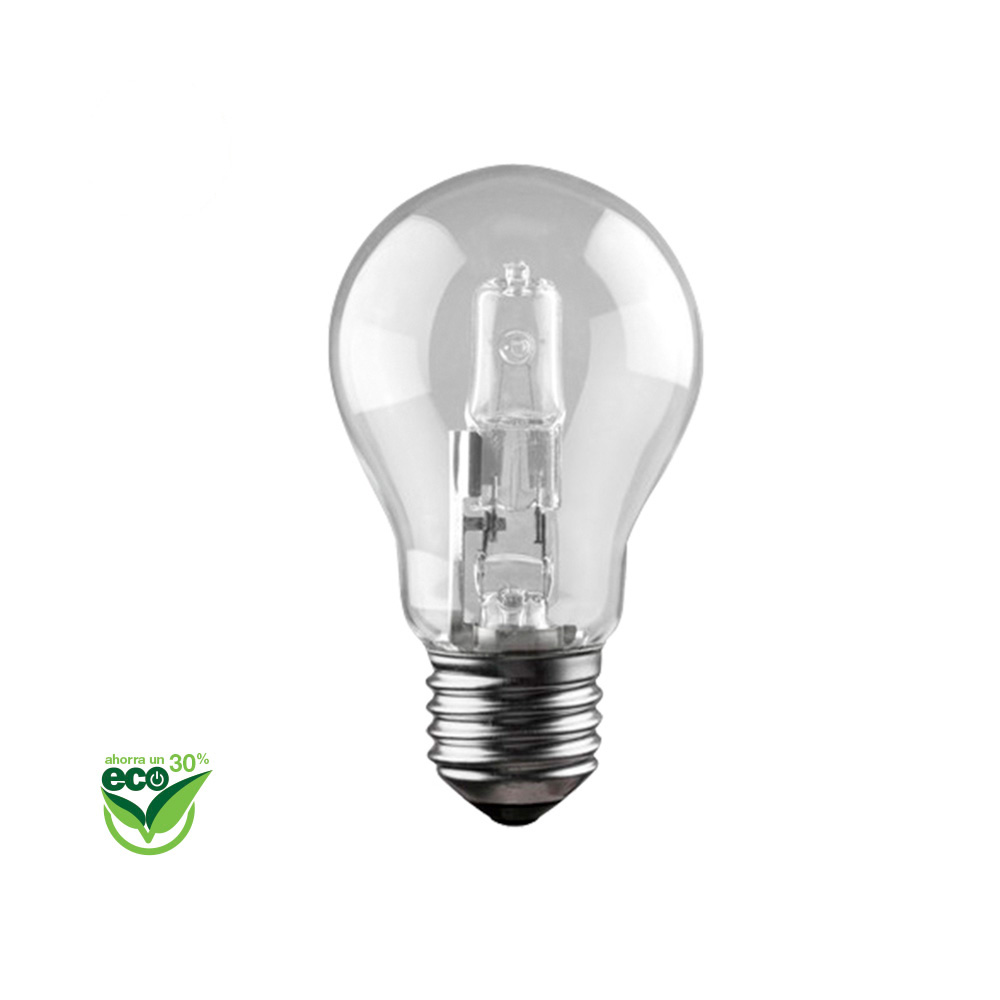 Lâmpada halogena standard  energy saver  e27 70w (equ. 100w) transparente