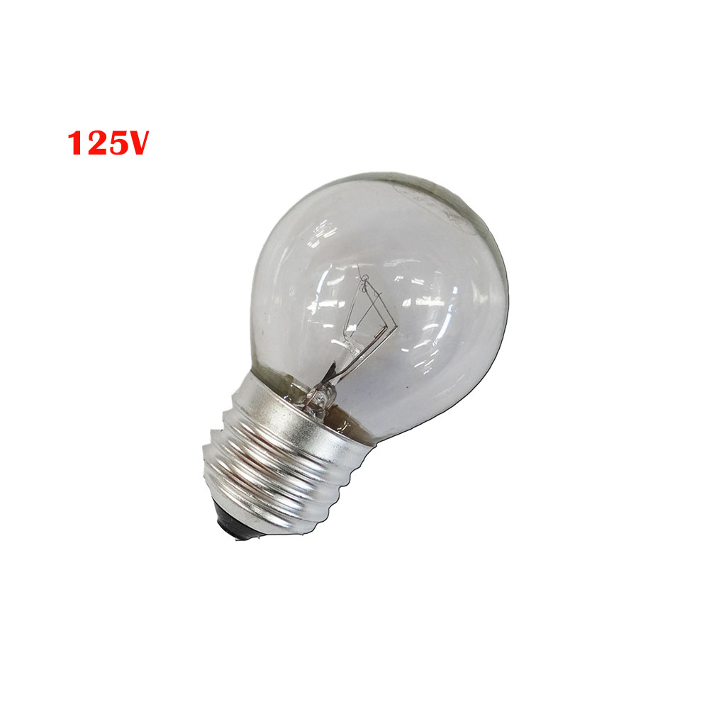 Lâmpada incandescente esférica transparente 60w e27 125v (somente uso industrial)
