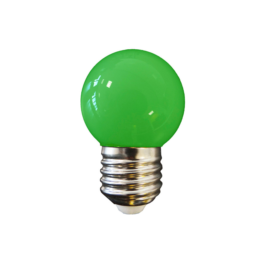 Lâmpada esférica led e27 1 5w 80lm luz verde ø4 3x7cm edm