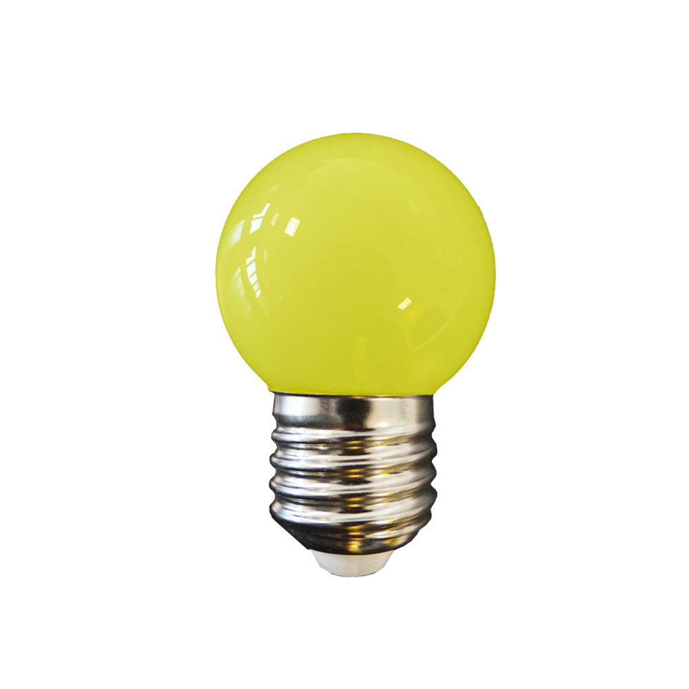 Lâmpada esférica led e27 1 5w 80lm luz amarela ø4 3x7cm edm