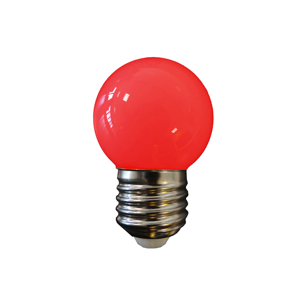 Lâmpada esférica led e27 1 5w 80lm luz vermelha ø4 3x7cm edm