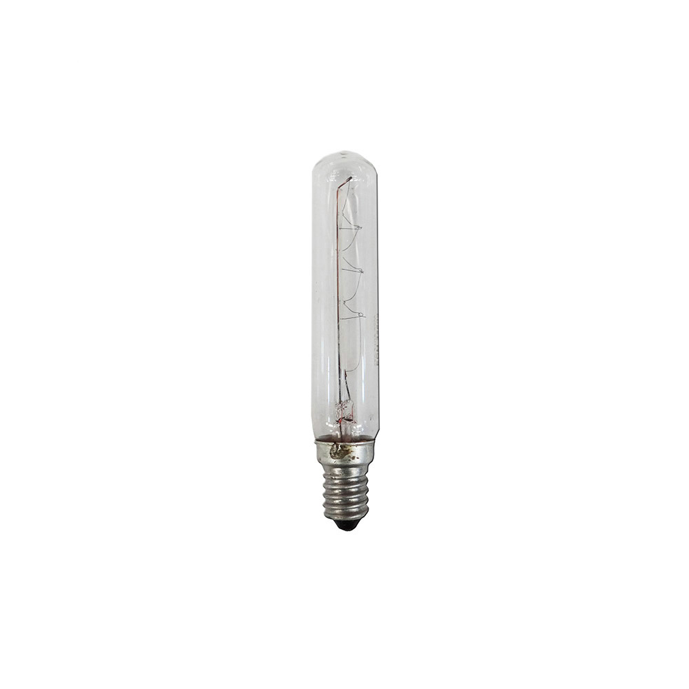 Lâmpada incandescente tubular transparente 25w e14