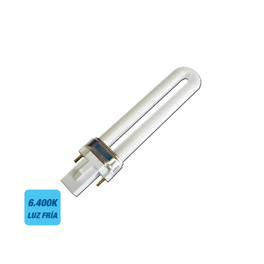 Lâmpada de baixo consumo pl-9w g23 6400k luz fria 16 6cm edm