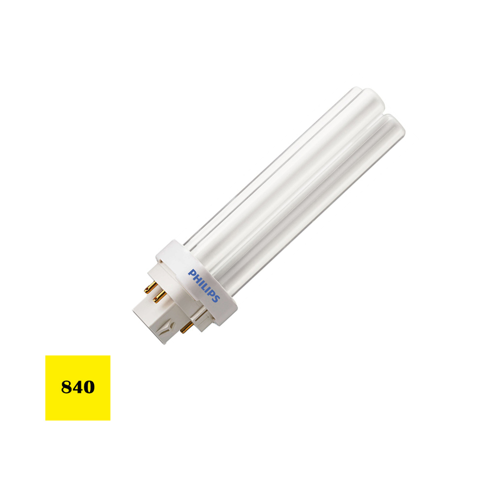 Lâmpada de baixo consumo lynx d-26w g24 840k pld-4pin luz do dia 17 4cm philips