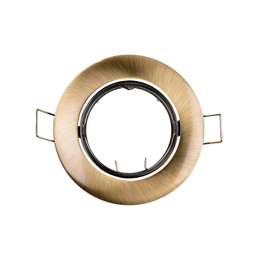 Anel de halogênio metálico. oscilante. cor ouro velho. ø8 4 cm edm