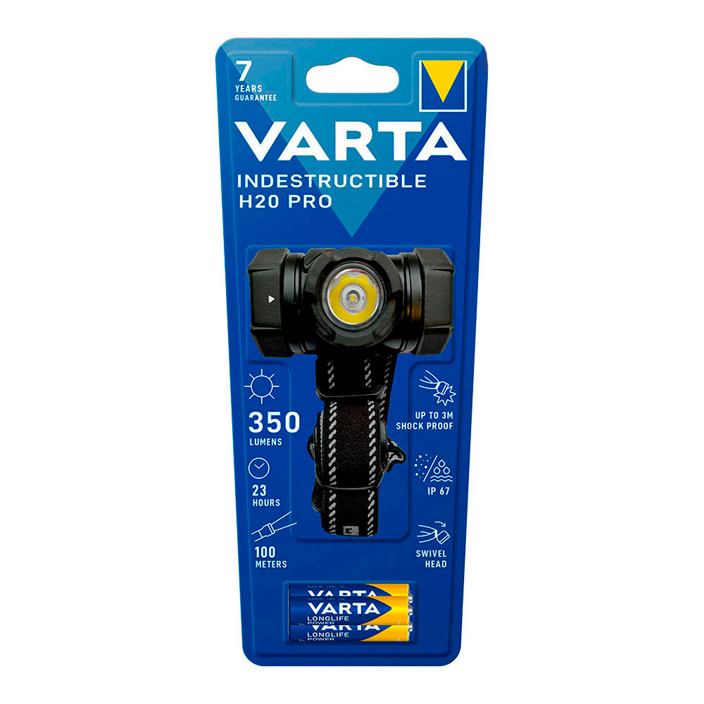 Lanterna de cabeça indestrutível h20 varta