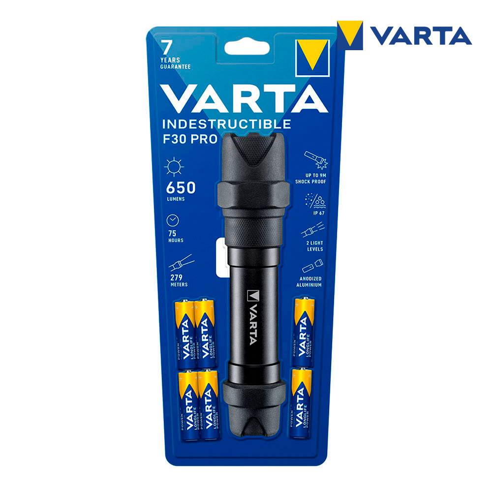 Lanterna indestrutível f30 pro varta