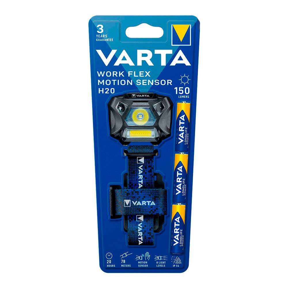 Lanterna work flex motion sensor h20 varta