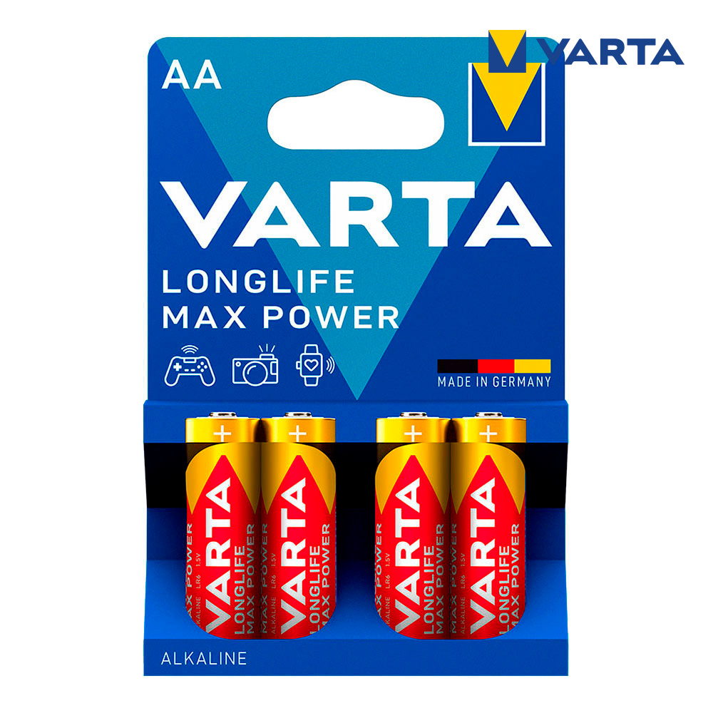 Pilha varta longlife max power aa - lr06 (blíster 4 un) ø14 5x50 5mm