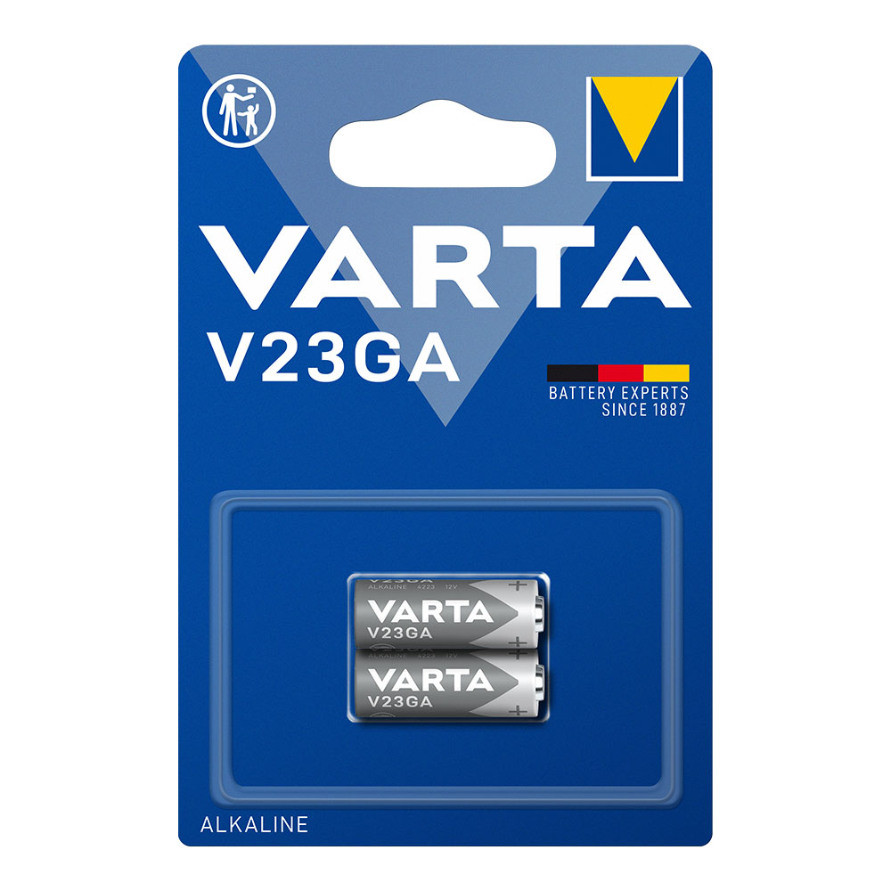 Pilha alcalina varta v23ga 12v (blíster 2 un) ø10 3x28 5mm
