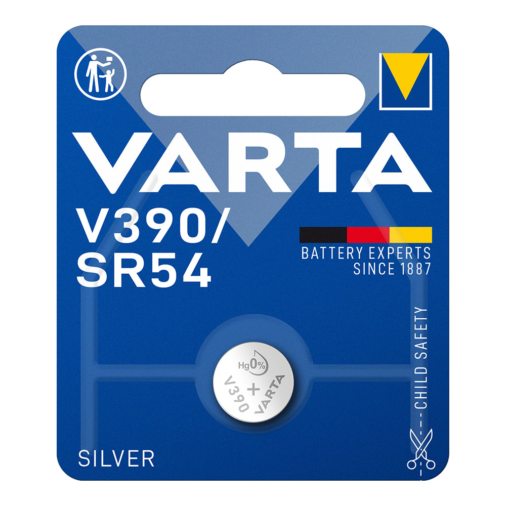 Micro pilha botão varta silver sr54 - v390 1 55v (blíster 1 un) ø11 6x3 05mm