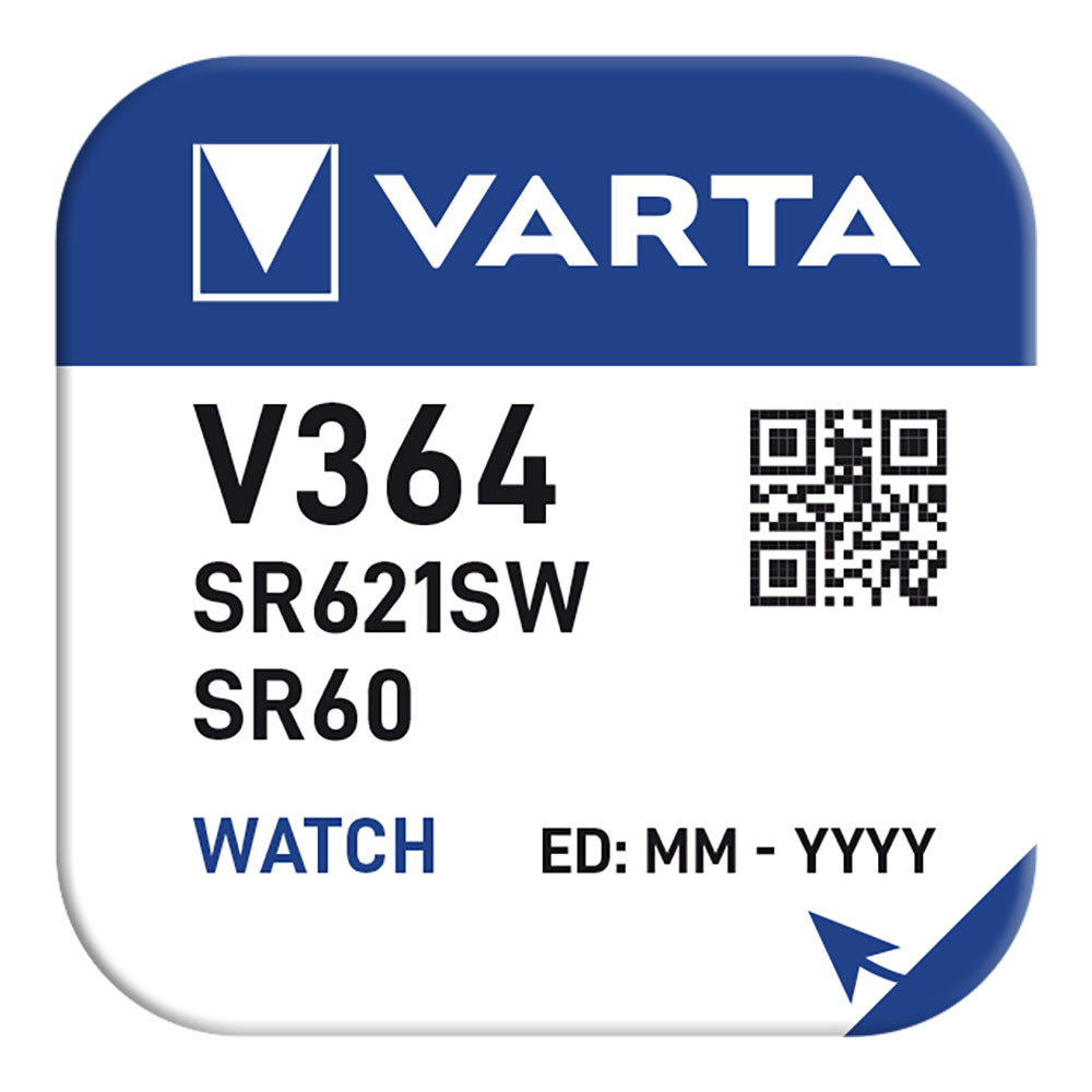 Micro pilha botão varta silvr sr60 - v364 1 55v (blíster 1 un) ø6 8x2 15mm
