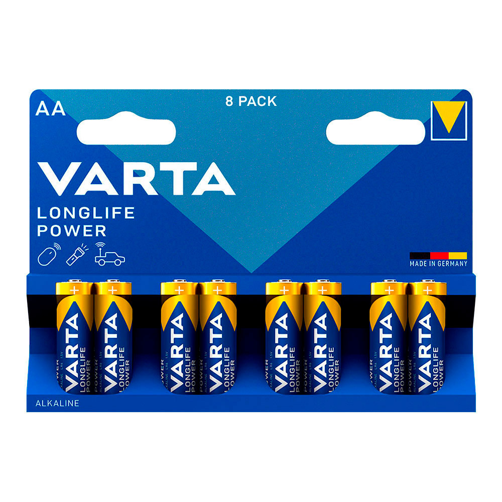 S.of. pilha varta longlife power aa - lr06 (blíster 8 un) ø14 5x50 5mm