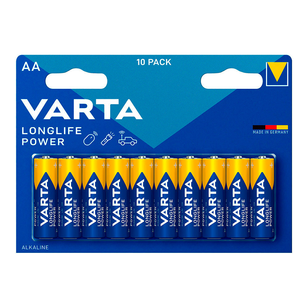 Pilhas varta longlife power aa - lr06 (blíster 10 un) ø14 5x50 5mm