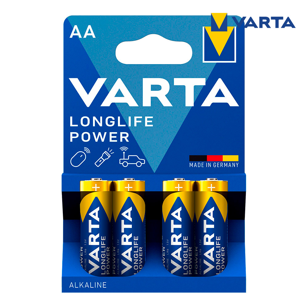 S.of. pilhas varta alcalina high energy aa - lr06 2 tiras (10 blísters 4 un) ø14 5x50 5mm