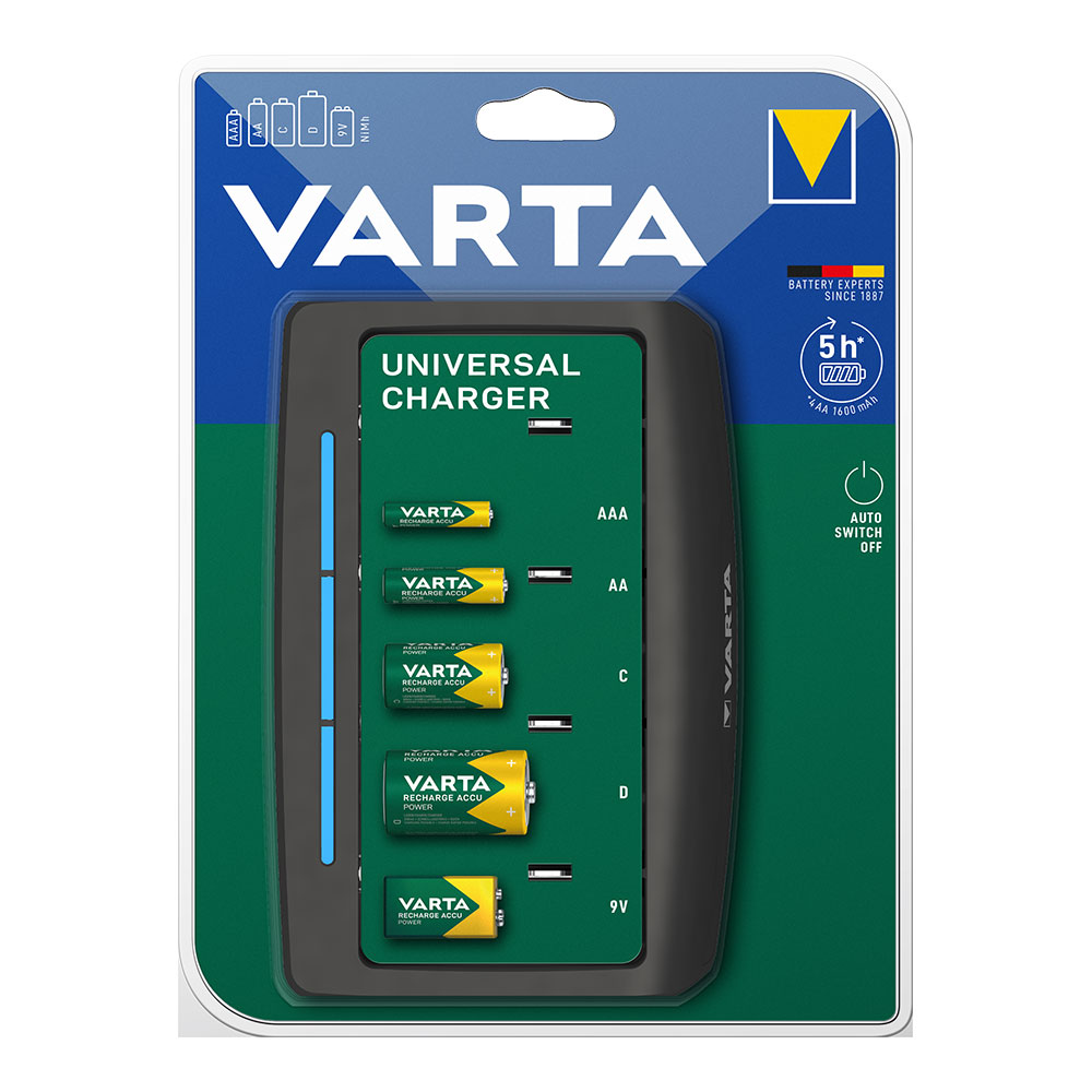 Carregador varta universal 5h 100/240v