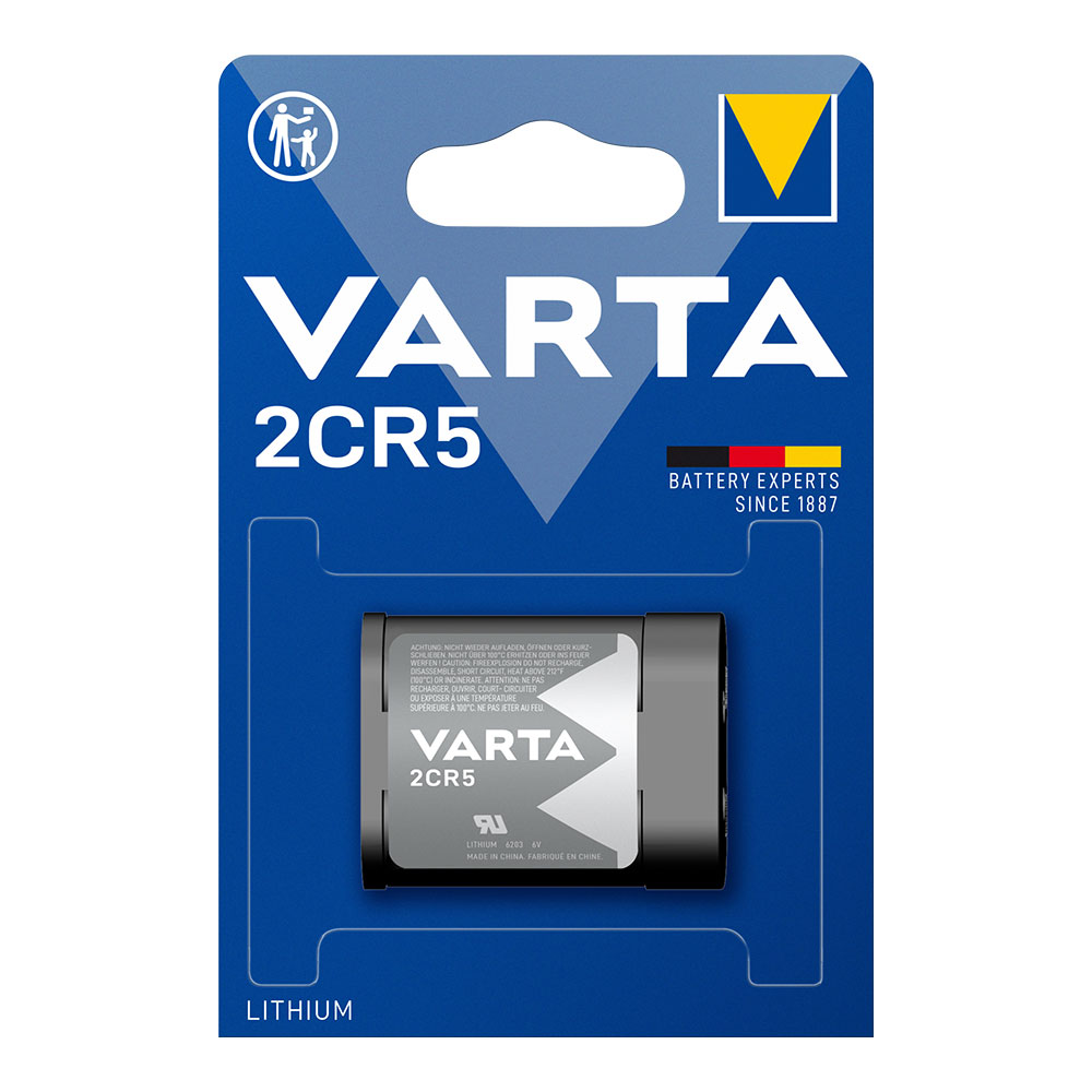 Pilha varta lithium 2cr5 6 0v (blíster 1 un) 45x17x34cm