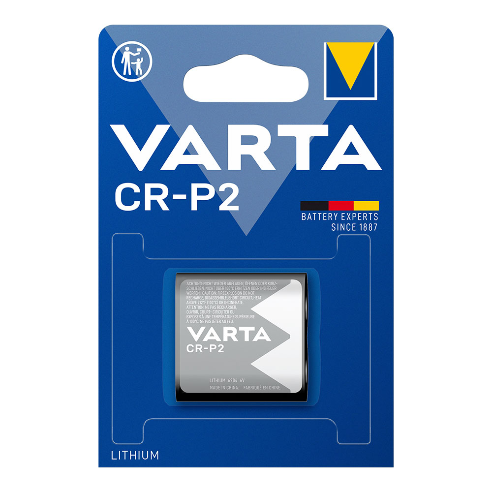 Pilha varta lithium cr-p2 6v (blíster 1 un) 34 5x19 5x35mm