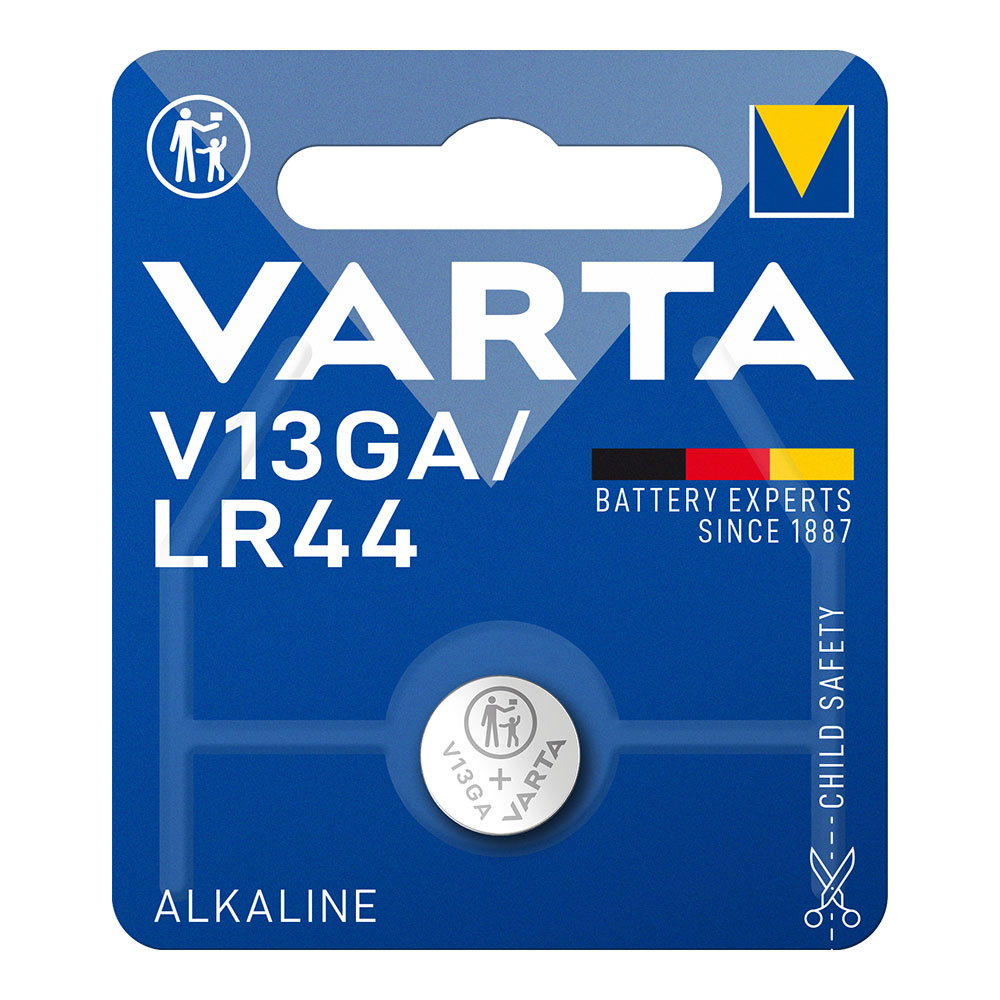 Pilha varta lr44 - v13ga 1.5v alcalina (blíster 1 un) ø11 6x5 4mm