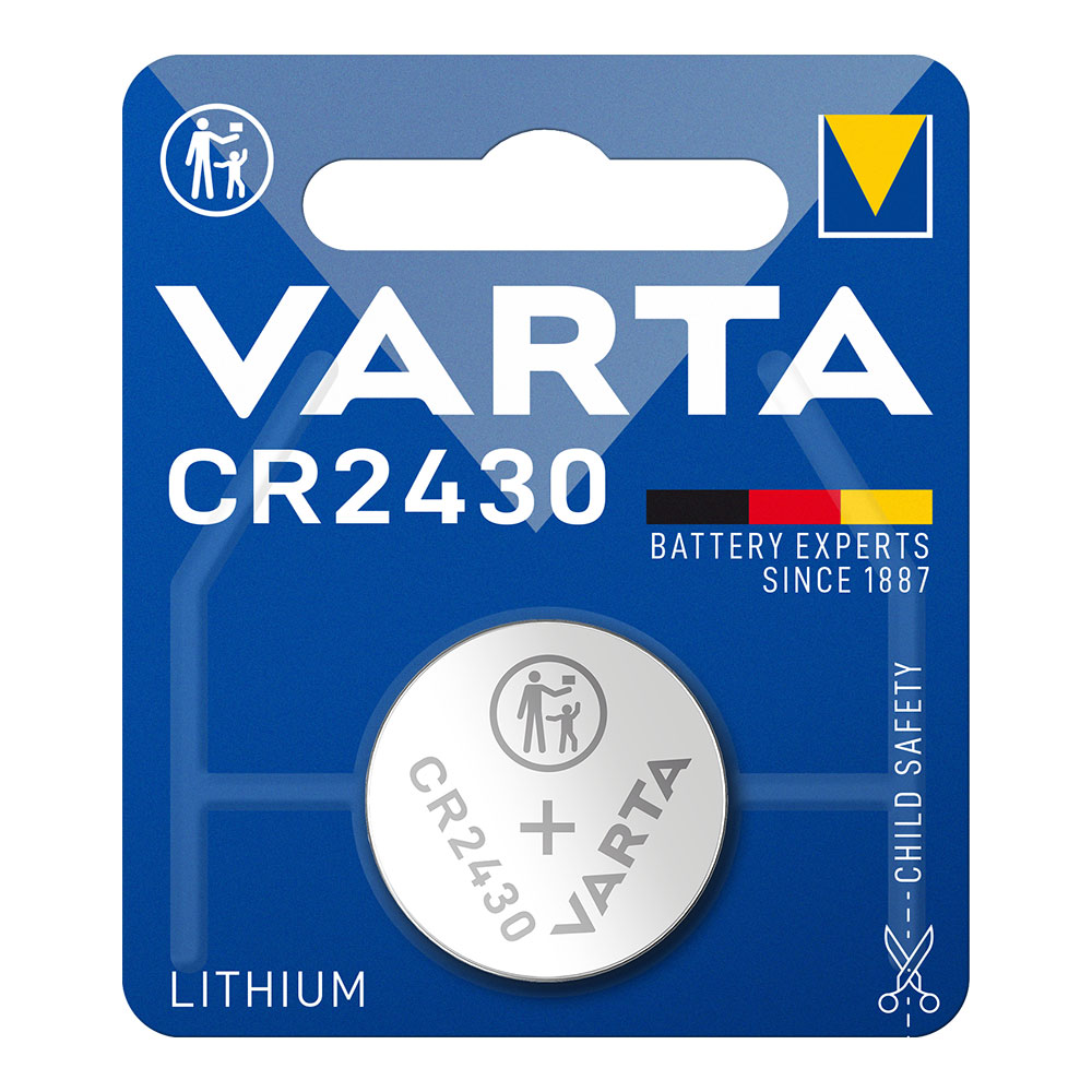 Pilha varta cr2430 3v (blíster 1 un) ø24 5x3mm