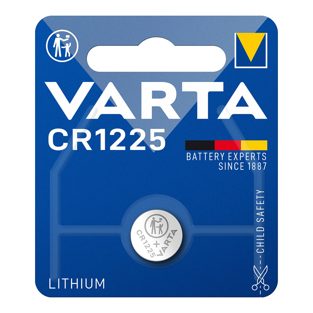 Pilha varta lithium cr1225 3v (blíster 1 un) ø12 5x2 5mm