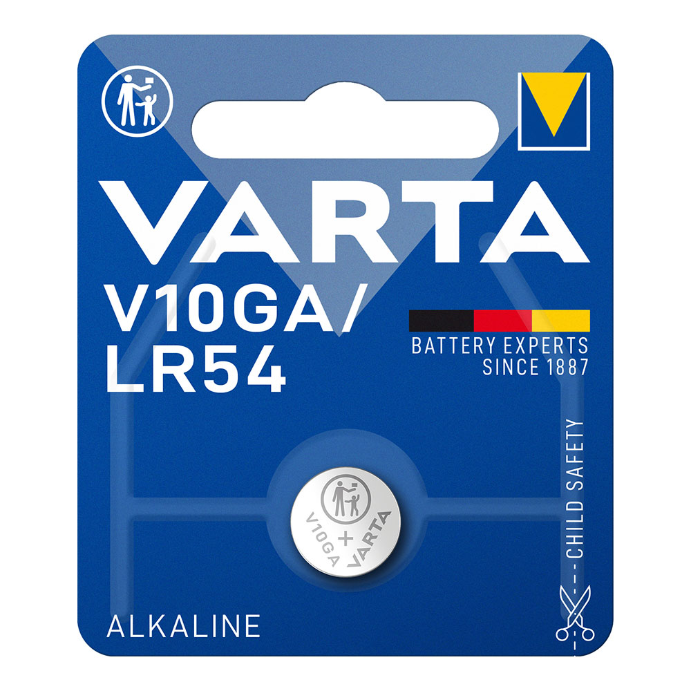 Pilha varta lr54 - v10ga 1.5v alcalina (blíster 1 un) ø11 6x3 0mm