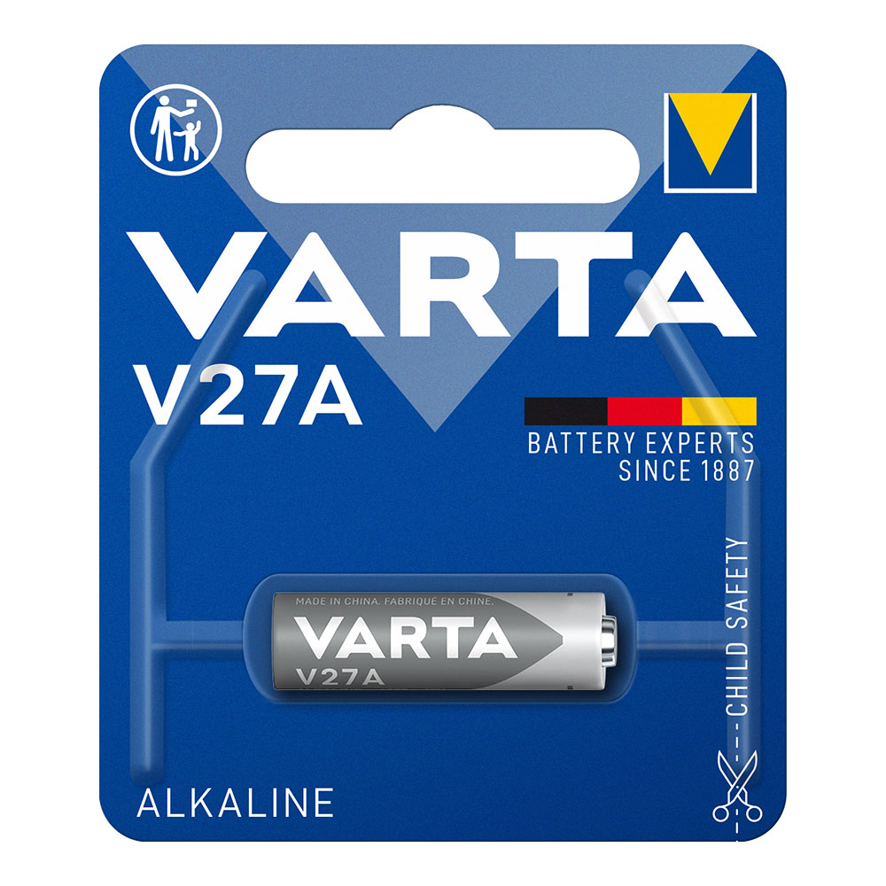 Pilha varta alcalina v27a 12v (blíster 1 un) ø8x28 2mm