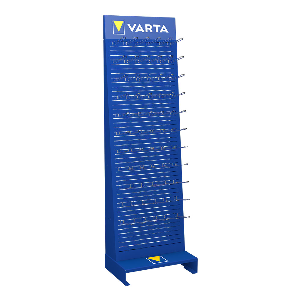 Expositor metálico 66 ganchos varta 60x40x200cm