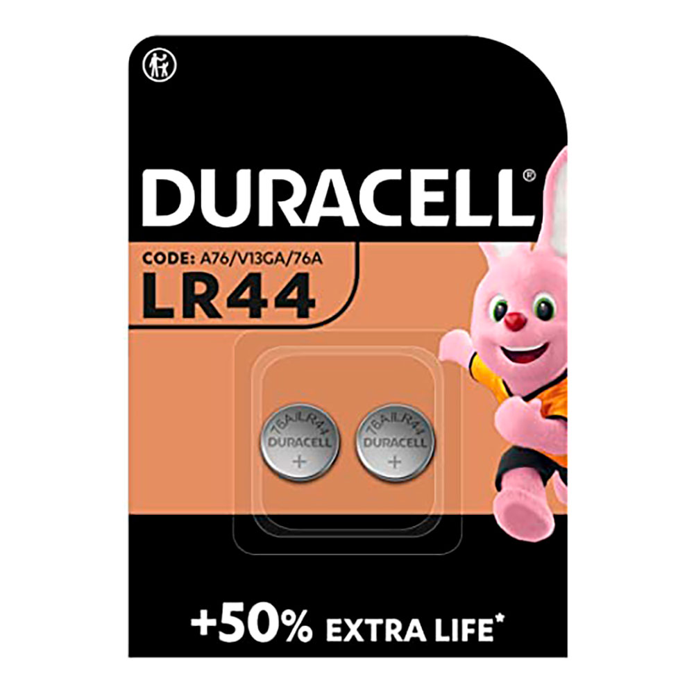 Micro pilha botão alcalina duracell lr44 1 5v (blíster 2 un) ø11 6x5 4mm