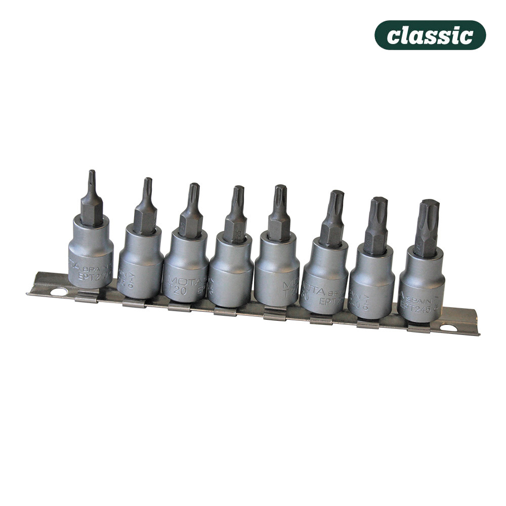 Ult. unidades jogo chave de caixa 3/8 ponta torx (8pcs.) mota