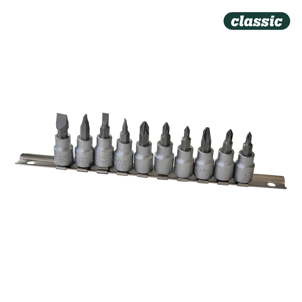 Ult. unidades jogo chave de caixa 3/8  ponta ph  pz  pl (10pcs.) mota