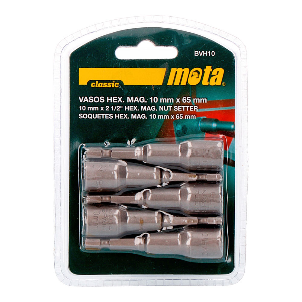 Jogo pontas hexagonais magneticas 10x65mm bvh10 mota