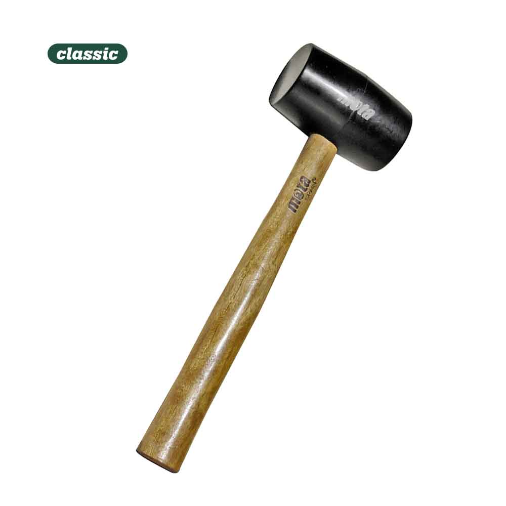 Martelo de borracha 500g cabo de madeira mg05 mota