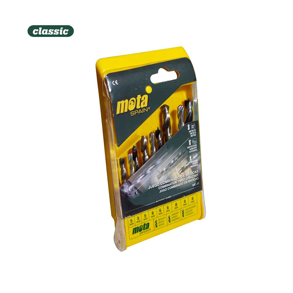 Jogo 9 brocas a.r widia e madeira 5/6/8mm mcj9 mota