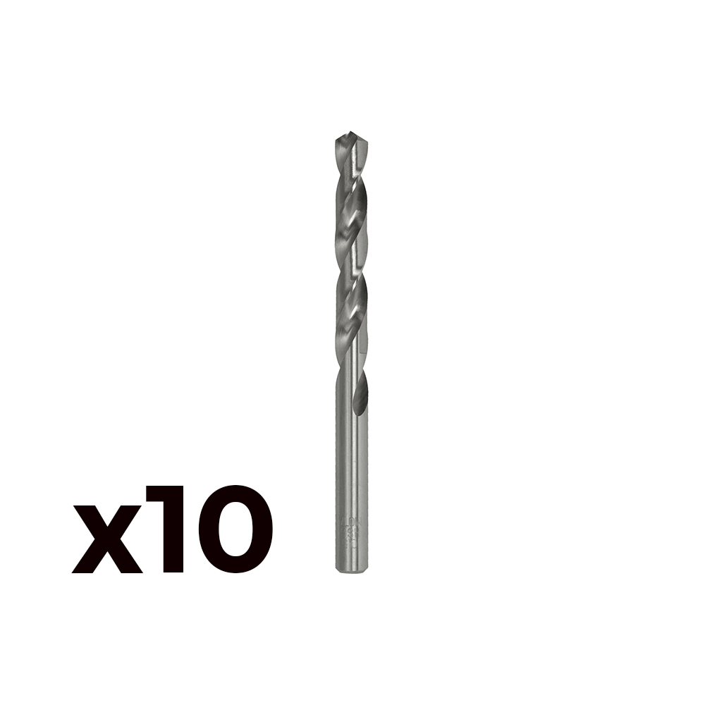 *ult.unidades* pack 5 brocas cilindricas aço rapido de13 0mm m13 mota