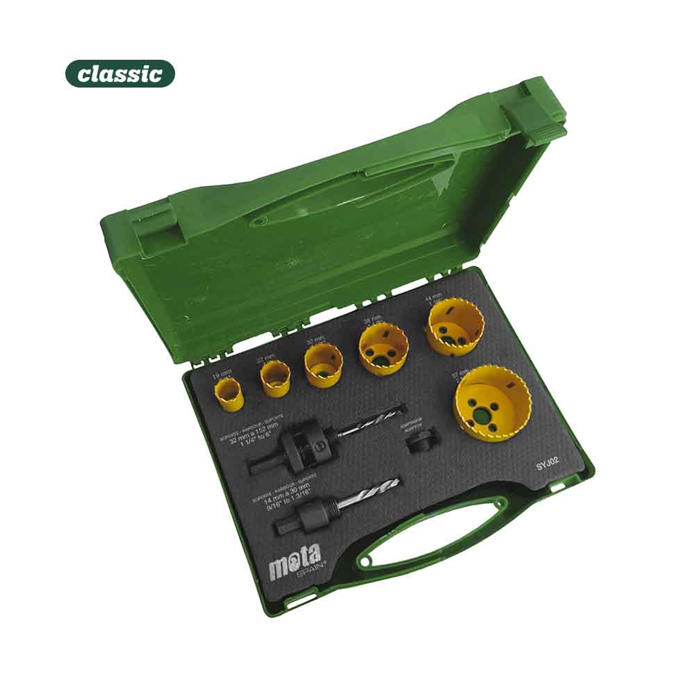 Jogo de brocas craneanas (19 22 32 38 44 57mm) syj02 mota