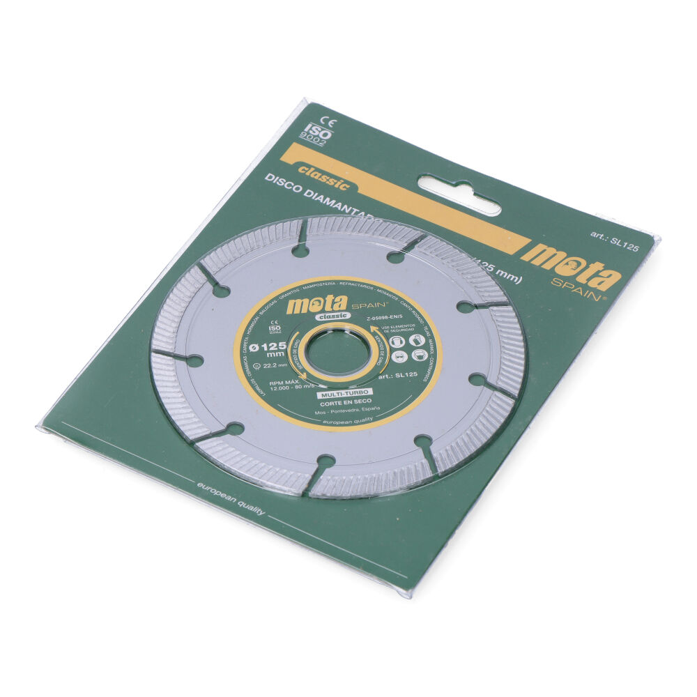 Discos diamante multi-turbo 125mm sl 125 mota