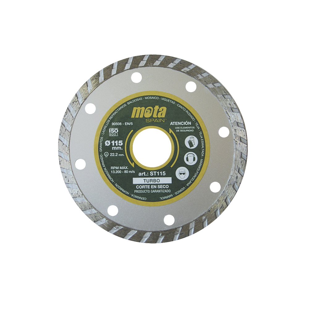 Disco diamante turbo de ø230mm ss230p mota