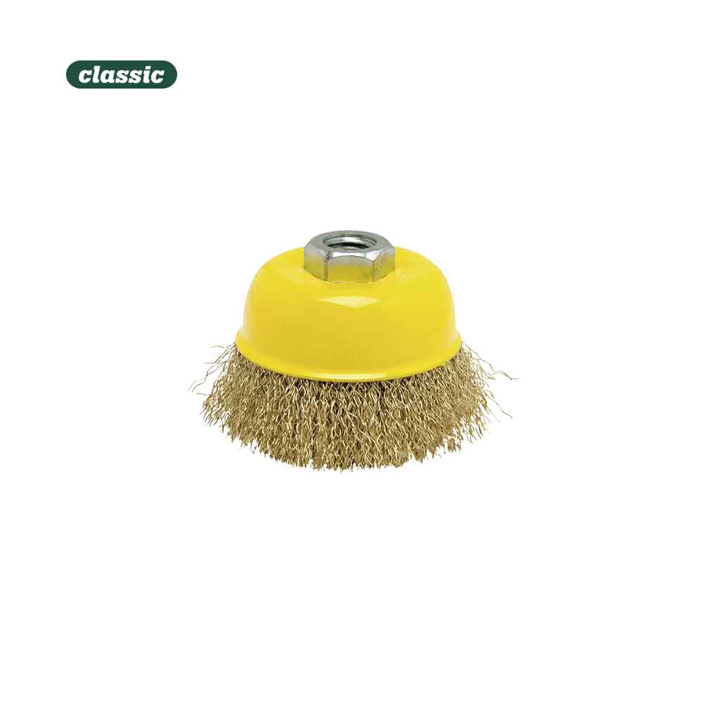 Escova copo arame ondulado 60mm fho60 mota