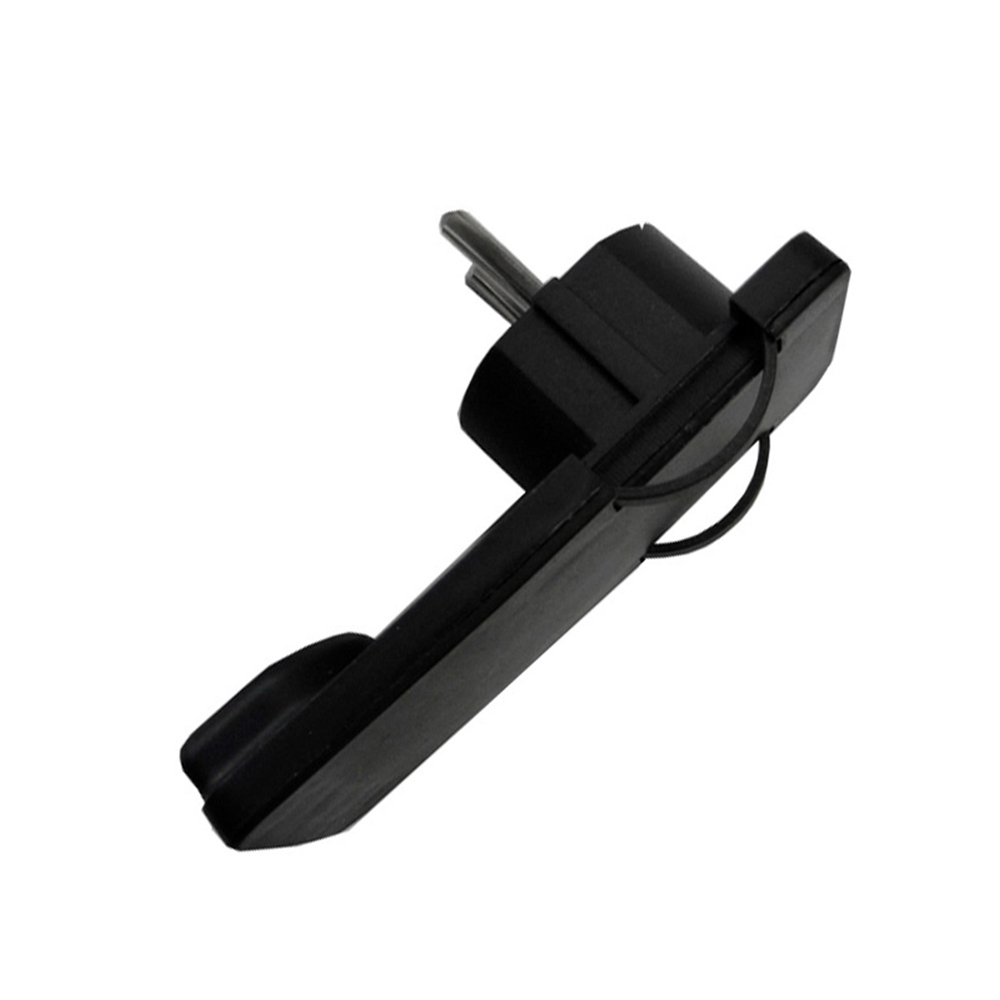 Ficha schuko extra plana 10/16a t/tl 4 8mm (retractilado) preta