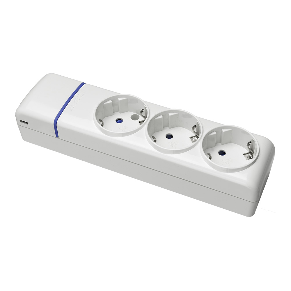 Bloco 3 tomadas t/tl 8003p solera