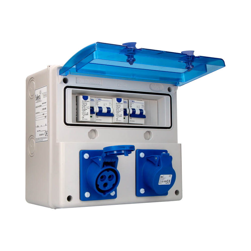 Quadro com bases  cabeado e com proteções solera 1311a-i85