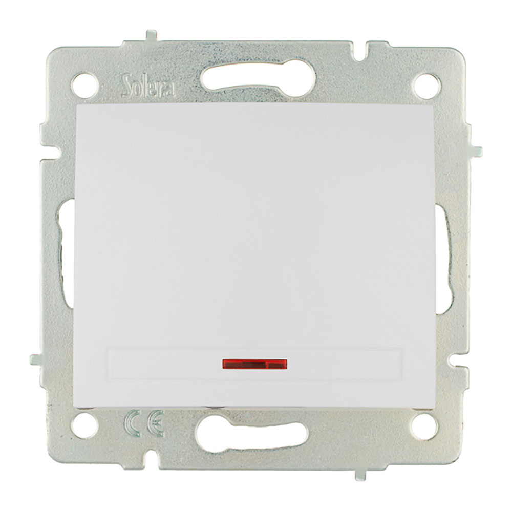Interruptor/comutador luminoso 10ax 250v s.europa solera erp02ilqc