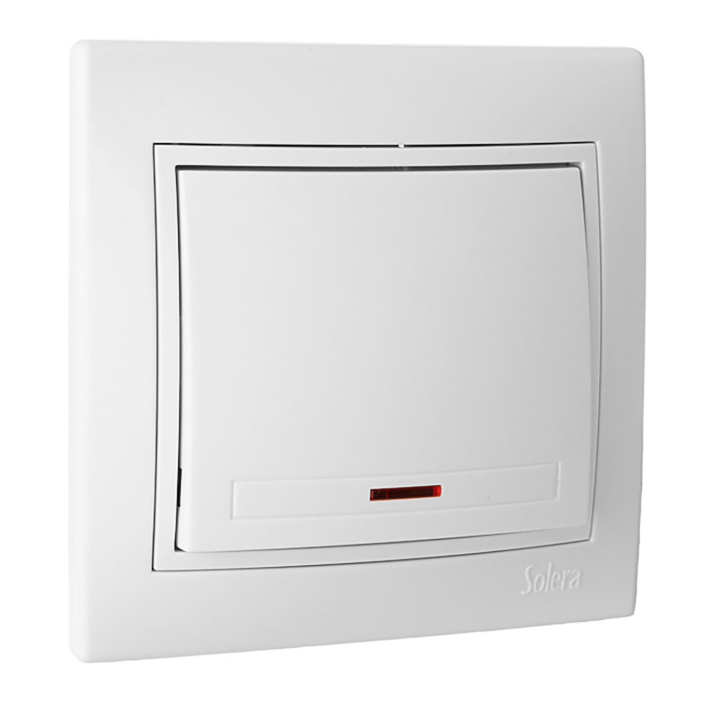 Interruptor/comutador luminoso 10ax 250v s.europa solera erp02ilu