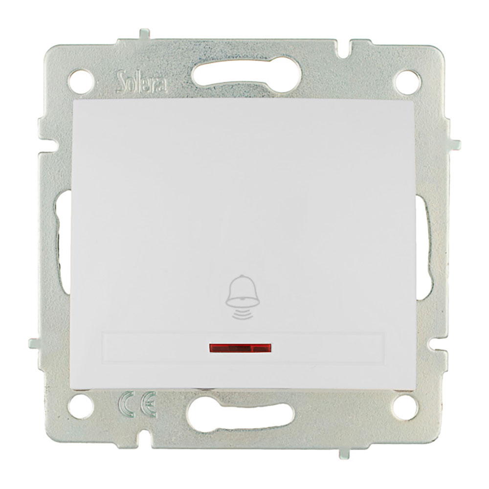 *ult. unidades* botão de campainha luminoso 10a 250v s.europa solera erp03ilqc