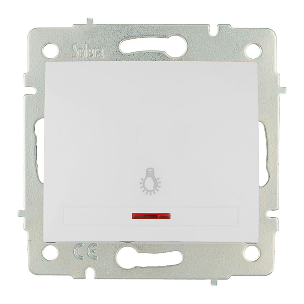 Botão luz luminoso 10a 250v s.europa solera erp04ilqc