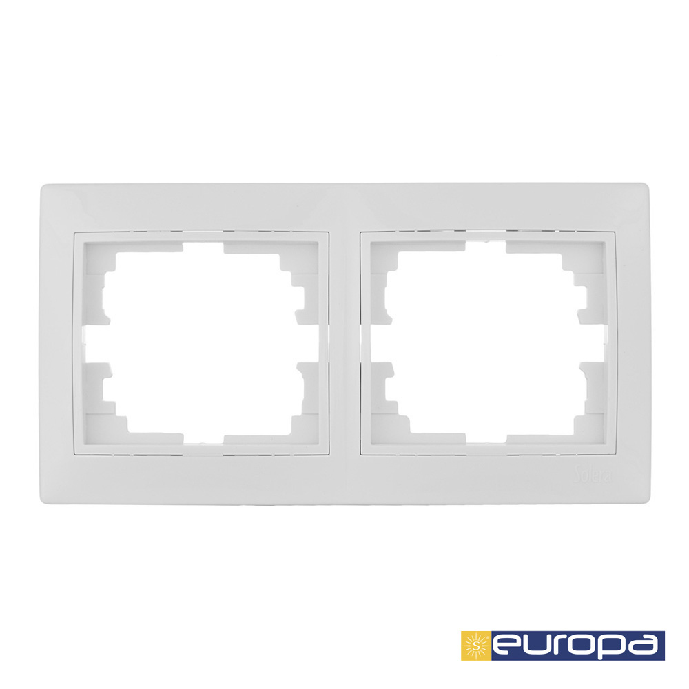 Estrutura horizontal duplo branco 154x81x10mm s.europa solera erp72u