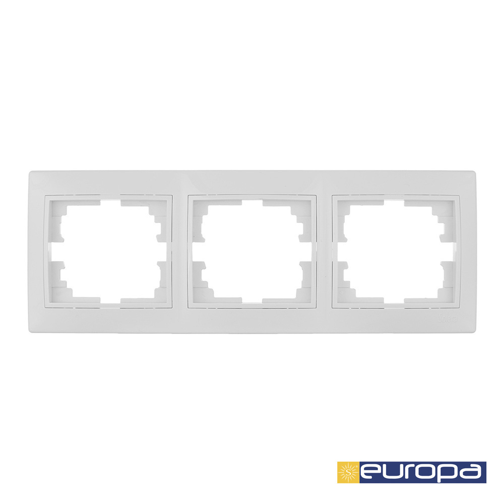 Estrutura horizontal triplo branco 225x81x10mm s.europa solera erp73u