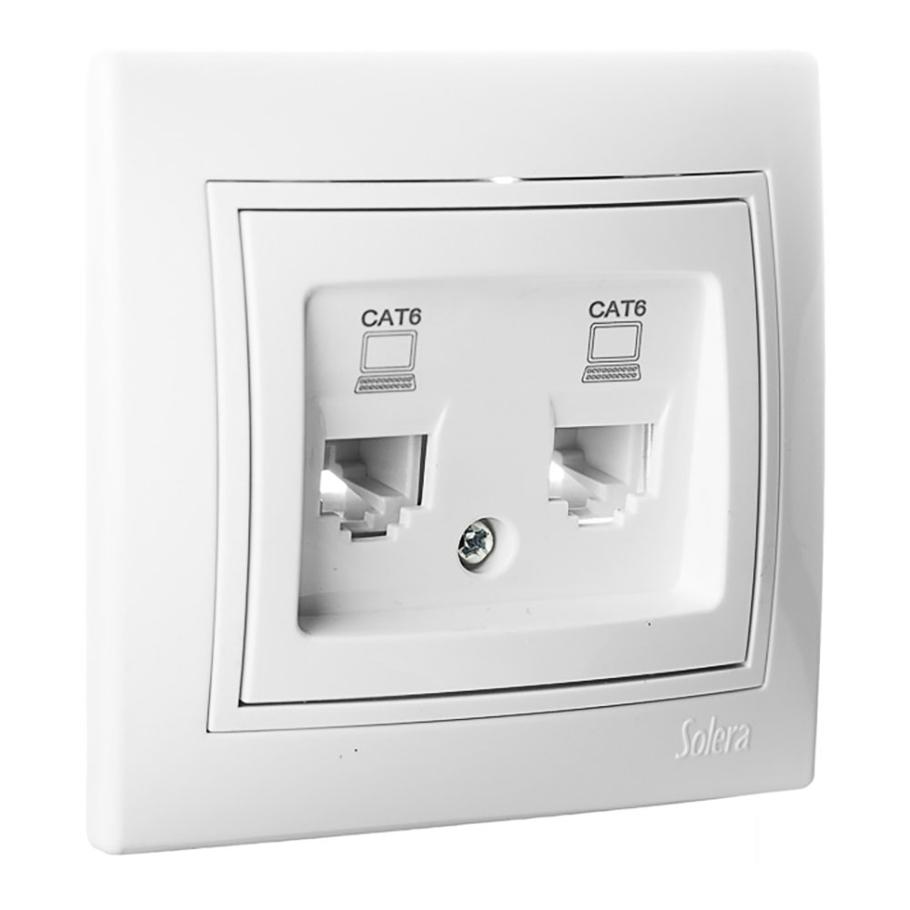 Tomada dupla de dados rj4 cat6 s.europa solera
